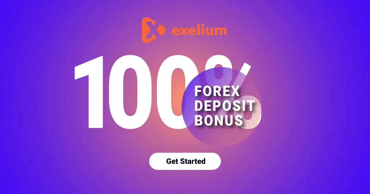 New Forex Trading 100% Deposit Bonus offered by Exelium
